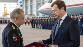 Мэр Кудрявцев поздравил авиазавод с орденом Александра Невского