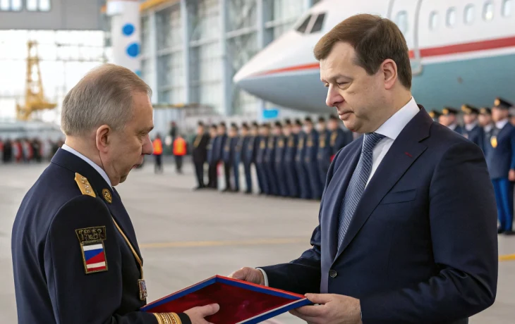 Мэр Кудрявцев поздравил авиазавод с орденом Александра Невского